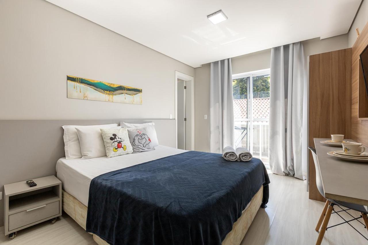 3-Studio Lindamente Decorado! Ideal Para Casal!!! กูรีตีบา ภายนอก รูปภาพ